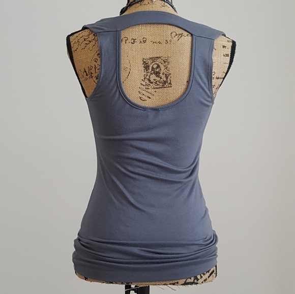 Kiwi Cowl NeckTank - Gray - Picture 3 of 4